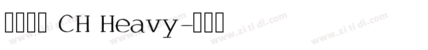 思源黑體 CH Heavy字体转换
